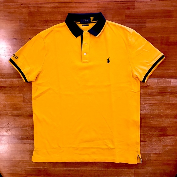 POLO RALPH LAUREN Golden Yellow Polo Shirt - Picture 2 of 4